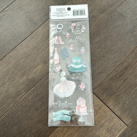 RECOLLECTIONS Wedding Sticker Set, Adhesive Crafting, Card Making, Marriage Love - Picture 5 of 5